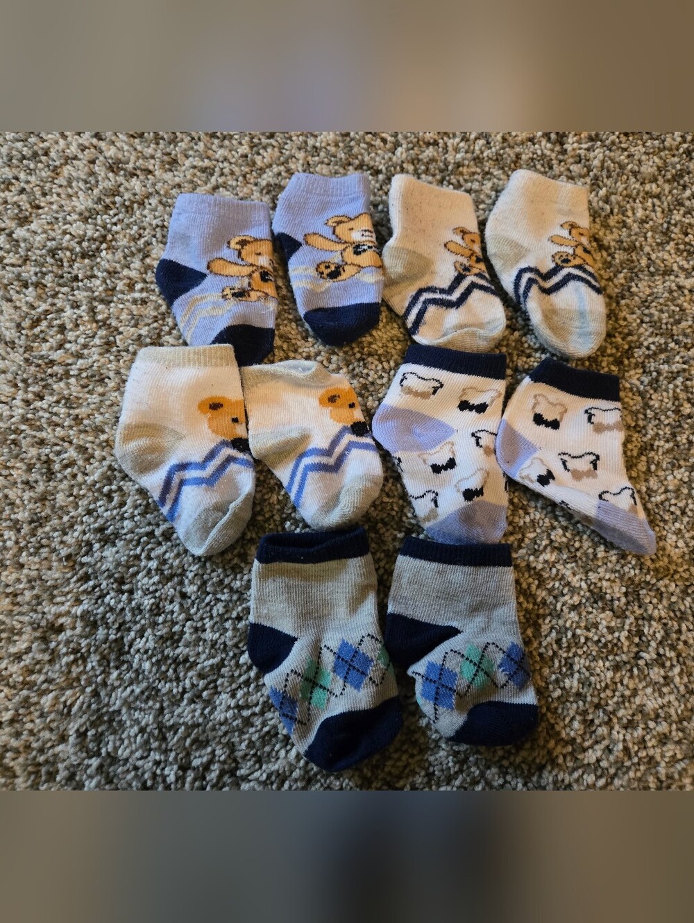 Infant Boys Socks From 0-6 To 6-12